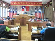 莒光鄉代會第十屆第二次定期大會19日下午以及昨日議程審查105年度總預算案。(圖:莒光鄉代會提供)