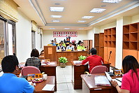 　東引鄉民代表會第10屆第2次定期大會開議，主席陳子驎期許鄉公所團隊積極推動鄉政、用心建設東引。（圖／文：陳其敏）