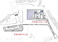 　北竿白沙港務大樓停車場施工及新停車空間示意圖。