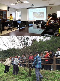 建設局邀請農委會林業試驗所專家指導樹木病蟲害防治及整枝修剪維護技術。(圖/文:吳嘉榮)