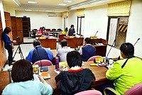 　東引鄉民代表會定期大會，進行鄉政總質詢。（圖／文：陳其敏） 