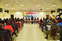 　立法委員陳雪生在東引召開問政說明會，民眾發言主要聚焦「臺馬之星」。 （圖／文：陳其敏）