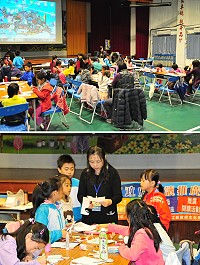 今年「閱讀起步走」閱讀推廣系列活動圓滿落幕!29日壓軸課程特別安排馬祖繪本實作營,請親子檔們發揮創意,DIY出以馬祖觀光為主題的立體繪本。(圖/文:曹重偉)