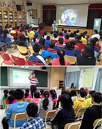 104年度環保局低碳減廢推廣教育系列活動已於東引鄉、北竿鄉熱情落幕,四鄉五島共辦理10場次,總參與人數達到600人次以上。(圖:連江縣政府環保局提供)