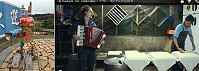 德國音樂家水兔要為豆腐哥量身創作「叫我豆腐哥」一曲,喜歡小朋友的他也為孩子們做了一隻兔子敲打器,希望大家能隨興敲打出悅耳的節奏。(圖/文:林冰芳)
