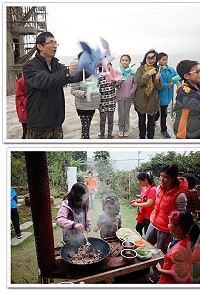 北竿塘岐國小與橋仔開心農場共同舉辦節能教育+食農教育體驗。(圖:開心農場提供)