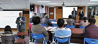 文化局人文講座邀請陳高志老師與北竿民眾分享庶民生活的點滴。(圖/文:陳鵬雄)
