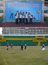 　馬祖高中女子木球在嘉義全中運資格賽中取得明年全中運參賽資格，明年全中運繼續爭取佳績。（圖：馬祖高中提供）
