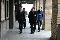 104年特種考試地方政府公務人員考試昨天在馬祖高中登場,總共129人報考,爭取9個公務人員資格。(圖:南竿鄉公所提供)