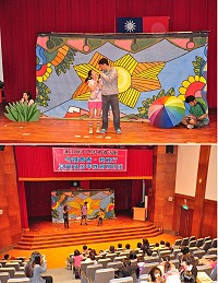 民政局邀請六藝劇團來馬演出,宣導兒童及少年性剝削防制條例。(圖/文:馮紹夫)