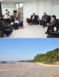 (上圖)隔了近半世紀,孫姓士兵家屬終於得知失聯家人的訊息,昨日抵達南竿,今日將帶著孫姓士兵的骨灰搭機返台,落葉歸根。 (下圖)馬祖國家風景區管理處位在媽祖宗教園區進行停車場興建工程,發現工地內有數座軍人墳墓。(圖/文:馮紹夫)