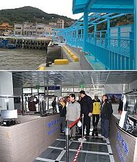 黃岐線通航倒數,縣長劉增應與立委陳雪生等人現勘入出關動線整備作業。(圖/文:陳鵬雄)