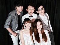 2015莒光地區聯歡晚會,第3波表演嘉賓為Mocha摩卡人聲樂團,帶來令人驚艷的阿卡貝拉表演-無樂器伴奏的純人聲演唱。(圖:馬管處提供)