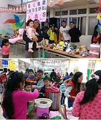 塘岐國小舉辦聖誕義賣活動,師生家長及社區民眾共襄盛舉。(圖:塘岐國小提供)