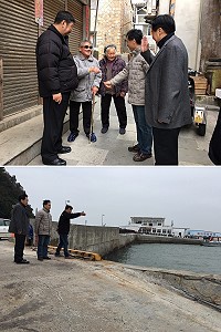 　府會首長、立委元旦走訪莒光鄉，向鄉親拜年也關心莒光基層建設。（圖：連江縣政府提供）