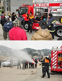 　為提升南竿義消大隊人員救災及相關能力，連江縣消防局昨天特別執行義消常年訓練；課程有消防車設備簡介、噴嘴操作及水線佈放等基本動作，由資深技士曹立偉傾囊相授，義消人員對於操作及注意事項等都有基礎認識。（圖／文：曹重偉）