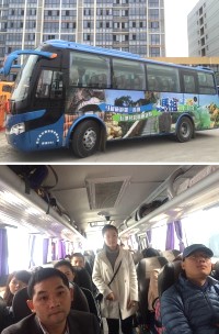 　驫馬旅行社（馬祖旅遊玩家）為服務觀光客和鄉親，16日起配合船班時間啟動彩繪巴士接駁，往返福州至黃岐之間只需停靠連江一站。（圖：驫馬旅行社提供）