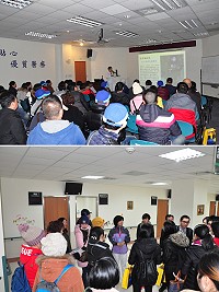 大陸連江縣旅遊從業人員踩線團參訪縣立醫院,在兼院長張志華、護理長林玉鳳解說下,了解馬祖精緻健檢旅遊行程,並對其展現高度興趣。(圖/文:馮紹夫)