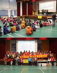 　超強寒流來襲也抵擋不住滿滿熱情！北科大馬祖服務隊「馬祖小孩笑嘻嘻，歡樂時光YOU & ME」營隊昨天熱情展開。（圖／文：吳嘉榮）