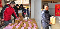 縣府為實質嘉惠縣民及因應春節期間縣民對酒品之需求,特指示馬祖酒廠餽贈每家戶高粱酒6瓶,近日已展開發放作業,還以特別製作的外箱來包裝,領到的鄉親都很開心。(圖/文:曹重偉)(警語:未滿十八歲者禁止飲酒)
