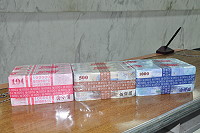 　過年換新鈔，台銀已開放民眾申請換新鈔，台銀ATM也已放入新鈔供民眾提取，民眾可多加利用。（圖／文：馮紹夫）