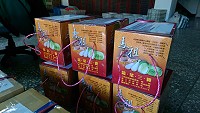 年關近,坂里三寶禮盒是饋贈旅台鄉親最佳年禮。(圖/文:陳鵬雄)