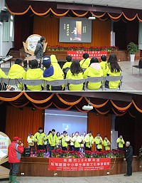 桃園市馬祖籍國中小學生寒假文化體驗營成果熱情發表!帶來鼓板和福州歌曲演出,寫下馬祖遊程最美的回憶。(圖/文:吳嘉榮)