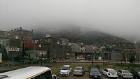 昨日依舊濃霧瀰漫,馬祖空中交通受阻,估計台馬兩地近400人行程受到影響。(圖:陳鵬雄)