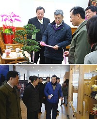 副總統當選人陳建仁在謝票感恩茶會行程之後,下午與縣長劉增應會面,師生情誼敘舊,並順道參觀馬祖酒廠和八八坑道。(圖/文:吳嘉榮)