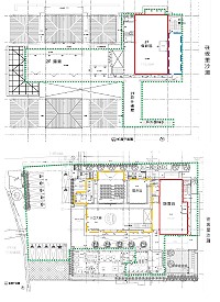 北竿遊客中心附設販賣區出租案樓層委託營運範圍。(圖:馬管處提供)