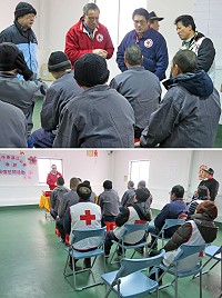 　歲末年終，紅十字會馬祖支會會長曹爾忠一行昨天專程前往連江收容所慰問受刑人，鼓勵他們能勤於反省、勇於承擔，開創全新人生。（圖／文：曹重偉）
