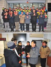 大年除夕,縣長劉增應、立委陳雪生特別連袂前往警察局、消防局等各值夜單位拜年,向執勤人員道聲「辛苦了!」,祝福大家猴年快樂、萬事如意。(圖/文:曹重偉)