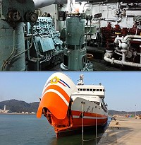 「臺馬輪」開始第2階段主機延壽維修,完成維修預計可延長「臺馬輪」2年使用壽命。(圖/文:馮紹夫)