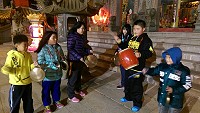 元宵近,北竿各廟小小鑼鼓板隊正在加緊練習。(圖/文:陳鵬雄)