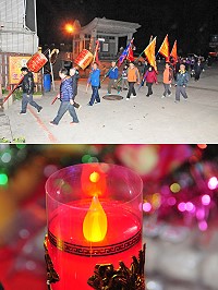 因應廟宇修繕工程,金板境天后宮今年元宵節只擺暝,不遶境,特提醒親朋好友密切注意;雖然聯合遶境取消,從農曆十三晚間即開始擺暝並維持簡易隊伍出宮「巡境」儀式,敬神心意不減。(圖/文:曹重偉)