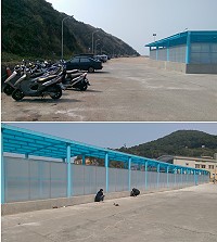 　改善白沙南碼頭停車亂象，相關單位規劃大量停車格並加強管理因應。（圖／文：陳鵬雄）
