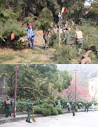 建設局、馬防部聯手清理梅石往清水左下方路段山坡,整體景觀完全煥然一新。(圖/文:吳嘉榮)