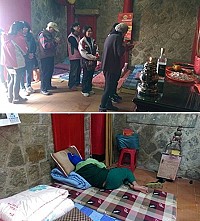 北竿最後一場元宵祈夢活動昨天在芹壁龍角峰廟登場。(圖/文:陳鵬雄)