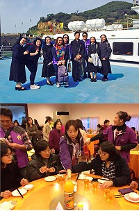 法扶馬祖分會今年首次下鄉服務圓滿落幕,7日、8日兩天下來風塵僕僕;昨天適逢國際婦女節,分會成員受縣府邀請參加表揚聯誼餐會,並發送法律扶助基金會簡介,希望能協助更多有需要的婦女朋友。(圖:財團法人法律扶助基金會馬祖分會)