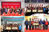 左上:南竿舉行盛大婦女節表揚餐會,縣長劉增應及來賓們共同表揚今年度南竿鄉獲選的模範婦女、幸福家庭及模範婆媳。(圖/文:馮紹夫);左下:北竿各界舉辦38婦女節表揚茶會,年度模範人員接受表揚。(圖/文:陳鵬雄);右上:105年婦女節西莒模範人員表揚餐會,莒光鄉公所、鄉代會邀請姊姊妹妹們共聚享受佳餚。(圖:莒光鄉公所提供);右下:東引鄉慶祝38婦女節舉辦聯誼餐會,並表揚模範婆媳林三妹、林碧英。(圖/文:陳其敏)
