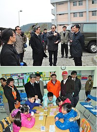 教育部長吳思華與教育部一行先後訪視馬祖高中、中正國中小,對兩校辦學成果印象深刻,讚不絕口。(圖/文:馮紹夫)