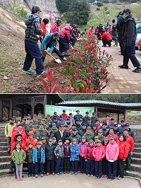 105年植樹節活動昨天在勝天公園舉行,大家一起為打造美麗馬祖而努力。(圖/文:吳嘉榮)