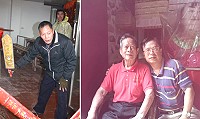 　「站堂」前輩陳泉鈿（右圖左一）現已退休，由陳火金（左圖）擔任島上「站堂」重任。（圖：陳宜道、林冰芳）