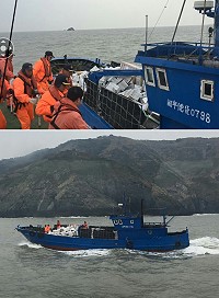 　馬祖海巡隊破獲近年來最大宗走私案，走私貨物粗估達15噸以上，價值估計達上千萬。（圖：馬祖海巡隊提供）