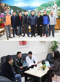 中國國旅集團福建公司總經理曾旭一行昨天來馬了解地區旅遊和健檢事宜。(圖/文:吳嘉榮)