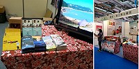 　2016台北世貿健康休閒展18日開幕至22日止，連江縣立醫院與林義和工坊共同展出，並主打健檢旅遊，帶動在地旅遊產業。（圖：連江縣衛生局）