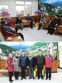 畫家周榮源夫婦、包容一行人專程前來馬祖,用畫筆描繪出在地之美。(圖/文:吳嘉榮)