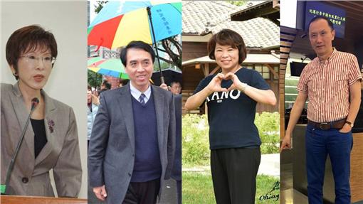 ▲由左至右依序為洪秀柱、陳學聖、黃敏惠、李新。(圖/皆翻攝自臉書)