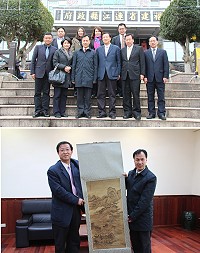 北京市台灣同胞聯誼會黨組書記王蘭棟一行人昨天來馬洽談合作事宜,日後將加強宣傳馬祖特有商品或旅遊。(圖/文:吳嘉榮)