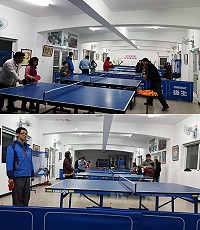 　莒光社區健康營造中心舉辦桌球體驗營，培養孩子們運動好習慣。（圖：莒光社區健康營造中心提供）